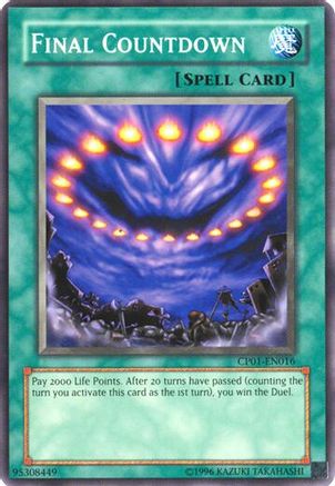 Final Countdown (CP01-EN016) - Champion Pack 1 Unlimited Champion Pack 1 Yugioh Single  Squirtle Squad Card Shop.