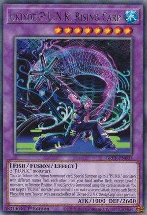 Ukiyoe-P.U.N.K. Rising Carp (GRCR-EN007) - The Grand Creators 1st Edition The Grand Creators Yugioh Single  Squirtle Squad Card Shop.