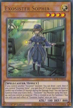 Exosister Sophia (GRCR-EN016) - The Grand Creators 1st Edition The Grand Creators Yugioh Single  Squirtle Squad Card Shop.