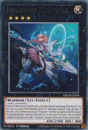 Exosister Kaspitell (GRCR-EN018) - The Grand Creators 1st Edition The Grand Creators Yugioh Single  Squirtle Squad Card Shop.