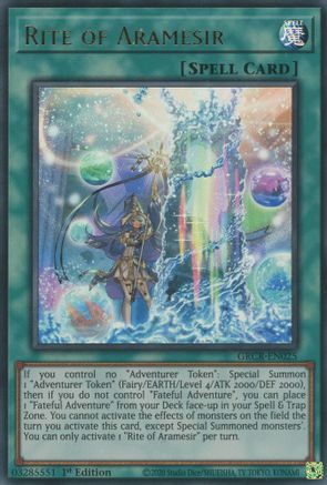 Rite of Aramesir (GRCR-EN025) - The Grand Creators 1st Edition The Grand Creators Yugioh Single  Squirtle Squad Card Shop.