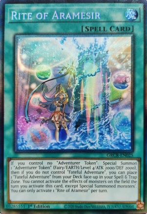 Rite of Aramesir (CR) (GRCR-EN025) - The Grand Creators 1st Edition The Grand Creators Yugioh Single  Squirtle Squad Card Shop.