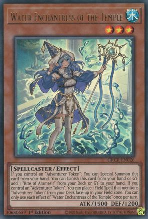 Water Enchantress of the Temple (GRCR-EN026) - The Grand Creators 1st Edition The Grand Creators Yugioh Single  Squirtle Squad Card Shop.
