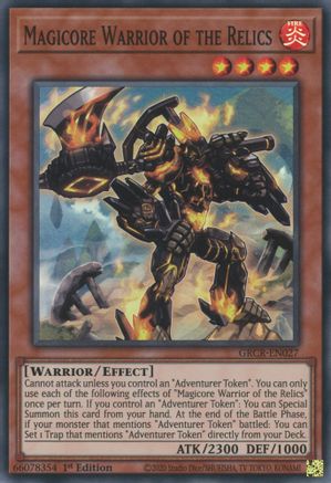 Magicore Warrior of the Relics (GRCR-EN027) - The Grand Creators 1st Edition The Grand Creators Yugioh Single  Squirtle Squad Card Shop.
