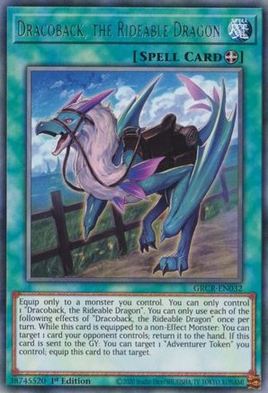 Dracoback, the Rideable Dragon (GRCR-EN032) - The Grand Creators 1st Edition The Grand Creators Yugioh Single  Squirtle Squad Card Shop.