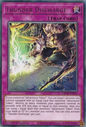 Thunder Discharge (GRCR-EN035) - The Grand Creators 1st Edition The Grand Creators Yugioh Single  Squirtle Squad Card Shop.