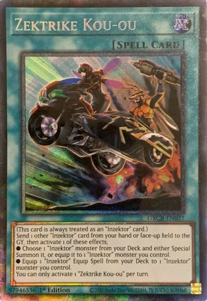 Zektrike Kou-ou (CR) (GRCR-EN037) - The Grand Creators 1st Edition The Grand Creators Yugioh Single  Squirtle Squad Card Shop.