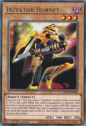 Inzektor Hornet (GRCR-EN038) - The Grand Creators 1st Edition The Grand Creators Yugioh Single  Squirtle Squad Card Shop.