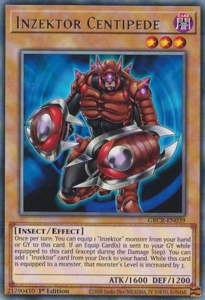 Inzektor Centipede (GRCR-EN039) - The Grand Creators 1st Edition The Grand Creators Yugioh Single  Squirtle Squad Card Shop.
