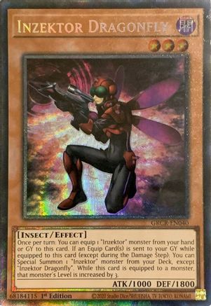 Inzektor Dragonfly (CR) (GRCR-EN040) - The Grand Creators 1st Edition The Grand Creators Yugioh Single  Squirtle Squad Card Shop.