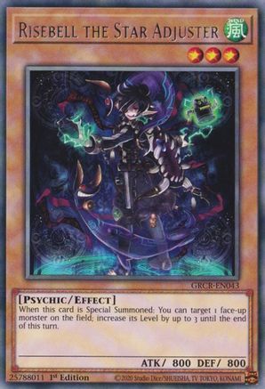 Risebell the Star Adjuster (GRCR-EN043) - The Grand Creators 1st Edition The Grand Creators Yugioh Single  Squirtle Squad Card Shop.