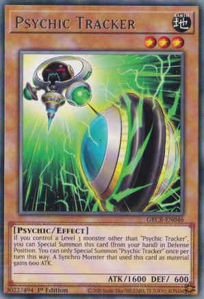 Psychic Tracker (GRCR-EN046) - The Grand Creators 1st Edition The Grand Creators Yugioh Single  Squirtle Squad Card Shop.