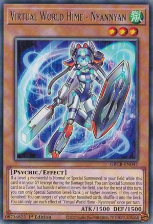 Virtual World Hime - Nyannyan (GRCR-EN047) - The Grand Creators 1st Edition The Grand Creators Yugioh Single  Squirtle Squad Card Shop.