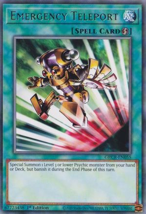 Emergency Teleport (GRCR-EN055) - The Grand Creators 1st Edition The Grand Creators Yugioh Single  Squirtle Squad Card Shop.