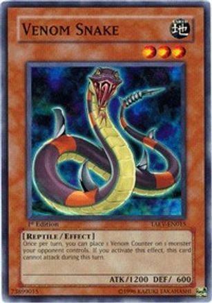 Venom Snake (TAEV-EN015) - Tactical Evolution 1st Edition Tactical Evolution Yugioh Single  Squirtle Squad Card Shop.