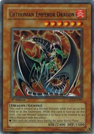 Chthonian Emperor Dragon (TAEV-EN019) - Tactical Evolution 1st Edition Tactical Evolution Yugioh Single  Squirtle Squad Card Shop.