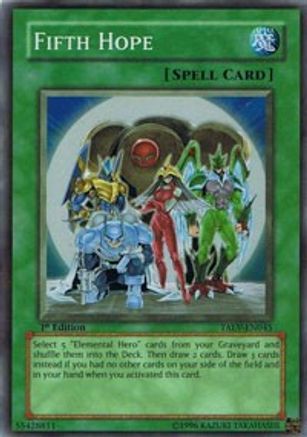 Fifth Hope (TAEV-EN045) - Tactical Evolution Unlimited Tactical Evolution Yugioh Single  Squirtle Squad Card Shop.