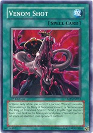 Venom Shot (TAEV-EN053) - Tactical Evolution Unlimited Tactical Evolution Yugioh Single  Squirtle Squad Card Shop.