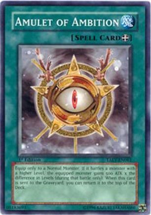 Amulet of Ambition (TAEV-EN061) - Tactical Evolution Unlimited Tactical Evolution Yugioh Single  Squirtle Squad Card Shop.