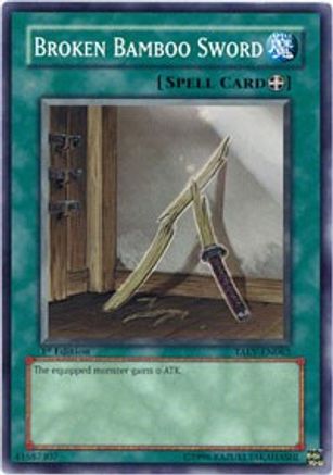 Broken Bamboo Sword (TAEV-EN062) - Tactical Evolution Unlimited Tactical Evolution Yugioh Single  Squirtle Squad Card Shop.