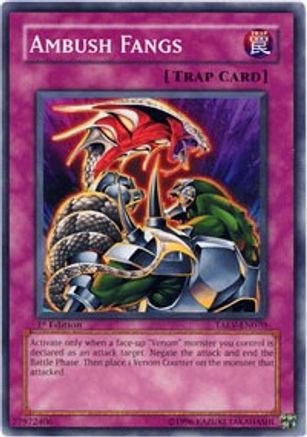 Ambush Fangs (TAEV-EN070) - Tactical Evolution Unlimited Tactical Evolution Yugioh Single  Squirtle Squad Card Shop.
