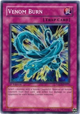 Venom Burn (TAEV-EN071) - Tactical Evolution Unlimited Tactical Evolution Yugioh Single  Squirtle Squad Card Shop.