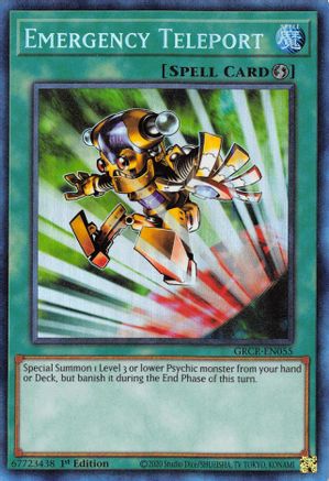 Emergency Teleport (CR) (GRCR-EN055) - The Grand Creators 1st Edition The Grand Creators Yugioh Single  Squirtle Squad Card Shop.