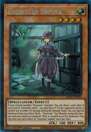 Exosister Sophia (CR) (GRCR-EN016) - The Grand Creators 1st Edition The Grand Creators Yugioh Single  Squirtle Squad Card Shop.