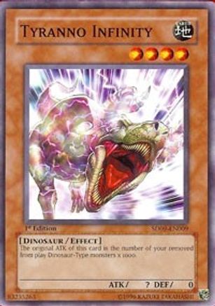 Tyranno Infinity (SD09-EN009) - Structure Deck: Dinosaur's Rage 1st Edition Structure Deck: Dinosaur's Rage Yugioh Single  Squirtle Squad Card Shop.
