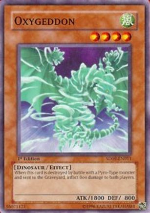 Oxygeddon (SD09-EN011) - Structure Deck: Dinosaur's Rage 1st Edition Structure Deck: Dinosaur's Rage Yugioh Single  Squirtle Squad Card Shop.