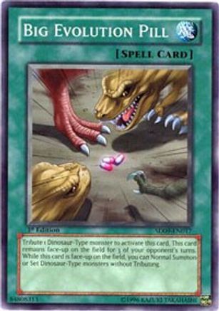 Big Evolution Pill (SD09-EN017) - Structure Deck: Dinosaur's Rage 1st Edition Structure Deck: Dinosaur's Rage Yugioh Single  Squirtle Squad Card Shop.