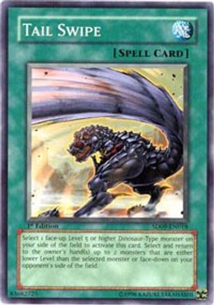 Tail Swipe (SD09-EN018) - Structure Deck: Dinosaur's Rage 1st Edition Structure Deck: Dinosaur's Rage Yugioh Single  Squirtle Squad Card Shop.