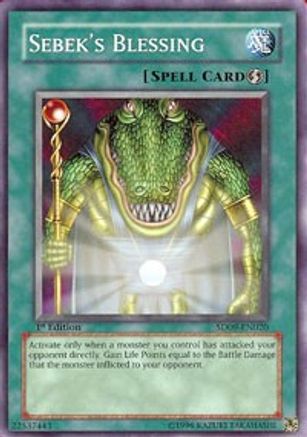 Sebek's Blessing (SD09-EN020) - Structure Deck: Dinosaur's Rage 1st Edition Structure Deck: Dinosaur's Rage Yugioh Single  Squirtle Squad Card Shop.