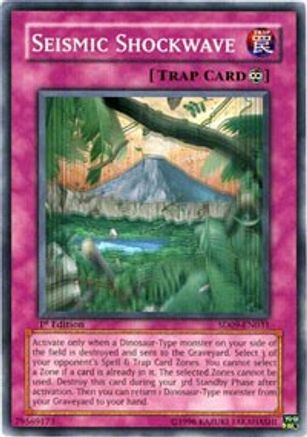 Seismic Shockwave (SD09-EN031) - Structure Deck: Dinosaur's Rage 1st Edition Structure Deck: Dinosaur's Rage Yugioh Single  Squirtle Squad Card Shop.