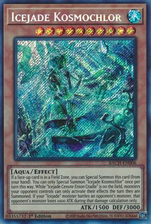 Icejade Kosmochlor (BACH-EN006) - Battle of Chaos 1st Edition Battle of Chaos Yugioh Single  Squirtle Squad Card Shop.