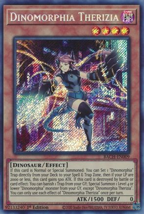 Dinomorphia Therizia (BACH-EN009) - Battle of Chaos 1st Edition Battle of Chaos Yugioh Single  Squirtle Squad Card Shop.