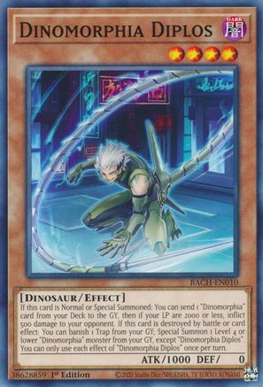 Dinomorphia Diplos (BACH-EN010) - Battle of Chaos 1st Edition Battle of Chaos Yugioh Single  Squirtle Squad Card Shop.