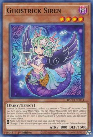 Ghostrick Siren (BACH-EN014) - Battle of Chaos 1st Edition Battle of Chaos Yugioh Single  Squirtle Squad Card Shop.