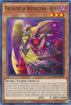 The Agent of Destruction - Venus (BACH-EN021) - Battle of Chaos 1st Edition Battle of Chaos Yugioh Single  Squirtle Squad Card Shop.