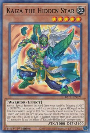 Kaiza the Hidden Star (BACH-EN022) - Battle of Chaos 1st Edition Battle of Chaos Yugioh Single  Squirtle Squad Card Shop.