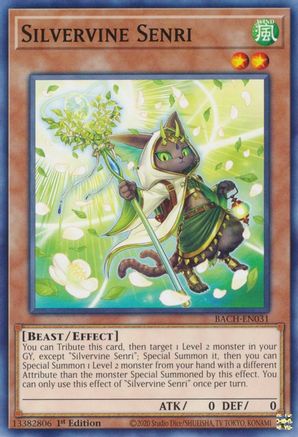 Silvervine Senri (BACH-EN031) - Battle of Chaos 1st Edition Battle of Chaos Yugioh Single  Squirtle Squad Card Shop.