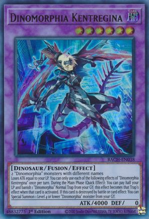 Dinomorphia Kentregina (BACH-EN038) - Battle of Chaos 1st Edition Battle of Chaos Yugioh Single  Squirtle Squad Card Shop.
