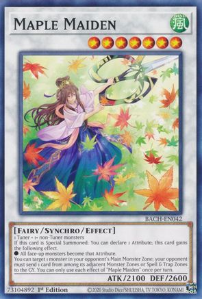 Maple Maiden (BACH-EN042) - Battle of Chaos 1st Edition Battle of Chaos Yugioh Single  Squirtle Squad Card Shop.