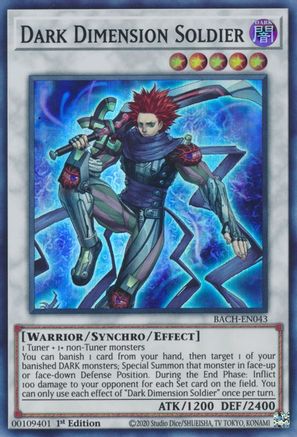Dark Dimension Soldier (BACH-EN043) - Battle of Chaos 1st Edition Battle of Chaos Yugioh Single  Squirtle Squad Card Shop.