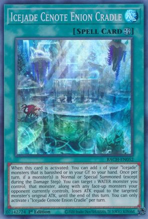 Icejade Cenote Enion Cradle (BACH-EN052) - Battle of Chaos 1st Edition Battle of Chaos Yugioh Single  Squirtle Squad Card Shop.