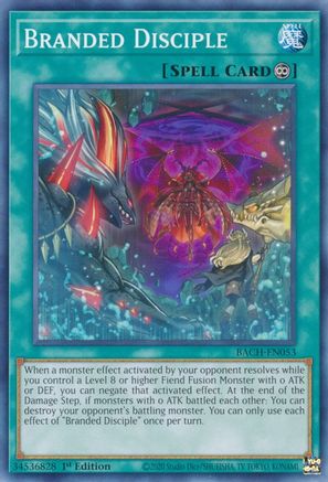Branded Disciple (BACH-EN053) - Battle of Chaos 1st Edition Battle of Chaos Yugioh Single  Squirtle Squad Card Shop.