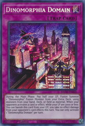 Dinomorphia Domain (BACH-EN068) - Battle of Chaos 1st Edition Battle of Chaos Yugioh Single  Squirtle Squad Card Shop.
