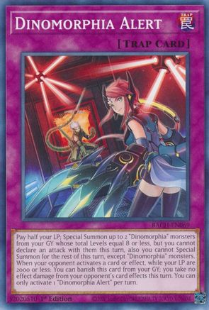 Dinomorphia Alert (BACH-EN069) - Battle of Chaos 1st Edition Battle of Chaos Yugioh Single  Squirtle Squad Card Shop.
