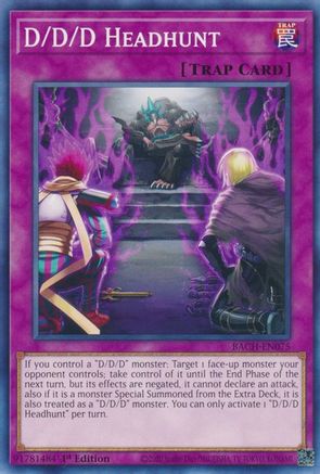 D/D/D Headhunt (BACH-EN075) - Battle of Chaos 1st Edition Battle of Chaos Yugioh Single  Squirtle Squad Card Shop.