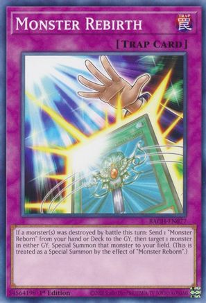 Monster Rebirth (BACH-EN077) - Battle of Chaos 1st Edition Battle of Chaos Yugioh Single  Squirtle Squad Card Shop.